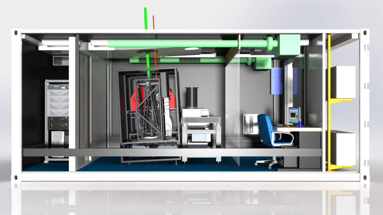 Schematics of the reference lidar Alpha @ AHL-INOE