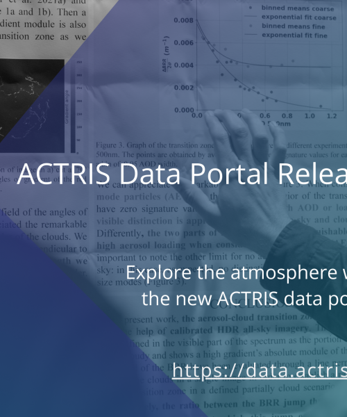 ACTRIS Data Portal release